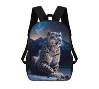 sinyumoney Sacs À Dos Scolaires Pour Enfants, Imprimés En 3D, Jolis Sacs De Voyage Snow Leopard in The Mountains Sacs À Dos Décontractés Pour Enfants, Pour Filles Et Femmes 17inch