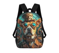 sinyumoney Sacs À Dos Scolaires Pour Enfants, Imprimés En 3D, Jolis Sacs De Voyage Steampunk Animal Dog Sacs À Dos Décontractés Pour Enfants, Pour Filles Et Femmes 17inch