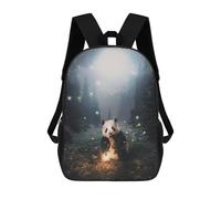 sinyumoney Sacs À Dos Scolaires Pour Enfants, Imprimés En 3D, Jolis Sacs De Voyage The Panda in The Forest Sacs À Dos Décontractés Pour Enfants, Pour Filles Et Femmes 17inch