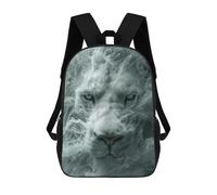 sinyumoney Sacs À Dos Scolaires Pour Enfants, Imprimés En 3D, Jolis Sacs De Voyage White Lion in Smoke Sacs À Dos Décontractés Pour Enfants, Pour Filles Et Femmes 17inch