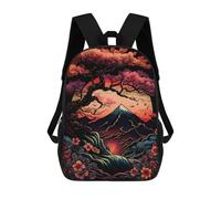 sinyumoney Sacs À Dos Scolaires Pour Enfants Japan Neon Cherry Blossom Sac D'école Imprimé En 3D Pour Garçons, Élèves Du Primaire Et Du Collège 17inch