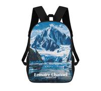 sinyumoney Sacs À Dos Scolaires Pour Enfants Lemaire Channel National Park Antarctica Sac D'école Imprimé En 3D Pour Garçons, Élèves Du Primaire Et Du Collège 17inch