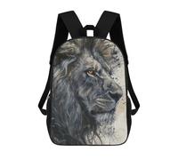 sinyumoney Sacs À Dos Scolaires Pour Enfants Majestic Lion Gaze Sac D'école Imprimé En 3D Pour Garçons, Élèves Du Primaire Et Du Collège 17inch