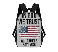 sinyumoney Sacs À Dos Scolaires Pour Enfants Metal Distressed Funny God Trust Sac D'école Imprimé En 3D Pour Garçons, Élèves Du Primaire Et Du Collège 17inch
