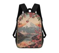 sinyumoney Sacs À Dos Scolaires Pour Enfants Mount Fuji Sac D'école Imprimé En 3D Pour Garçons, Élèves Du Primaire Et Du Collège 17inch
