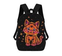 sinyumoney Sacs À Dos Scolaires Pour Enfants Neon Kitten Sac D'école Imprimé En 3D Pour Garçons, Élèves Du Primaire Et Du Collège 17inch