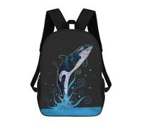 sinyumoney Sacs À Dos Scolaires Pour Enfants Orca Sac D'école Imprimé En 3D Pour Garçons, Élèves Du Primaire Et Du Collège 17inch