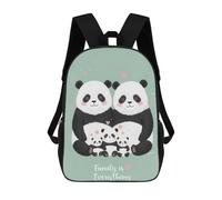 sinyumoney Sacs À Dos Scolaires Pour Enfants Panda Family Love Sac D'école Imprimé En 3D Pour Garçons, Élèves Du Primaire Et Du Collège 17inch