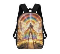 sinyumoney Sacs À Dos Scolaires Pour Enfants Radiant Rainbow Goddess Sac D'école Imprimé En 3D Pour Garçons, Élèves Du Primaire Et Du Collège 17inch