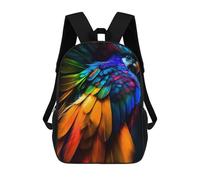 sinyumoney Sacs À Dos Scolaires Pour Enfants Rainbow Macaw Portrait Sac D'école Imprimé En 3D Pour Garçons, Élèves Du Primaire Et Du Collège 17inch
