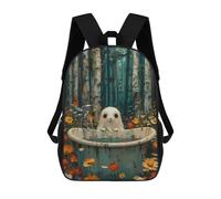 sinyumoney Sacs À Dos Scolaires Pour Enfants Scary Bohoo Ghost Bathtube Sac D'école Imprimé En 3D Pour Garçons, Élèves Du Primaire Et Du Collège 17inch