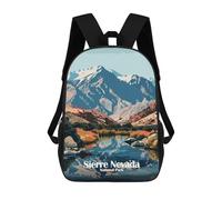 sinyumoney Sacs À Dos Scolaires Pour Enfants Sierra Nevada National Park, Spain Sac D'école Imprimé En 3D Pour Garçons, Élèves Du Primaire Et Du Collège 17inch