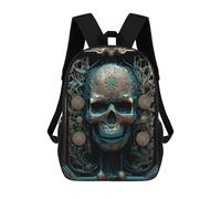 sinyumoney Sacs À Dos Scolaires Pour Enfants Skull Machine Gold III Sac D'école Imprimé En 3D Pour Garçons, Élèves Du Primaire Et Du Collège 17inch