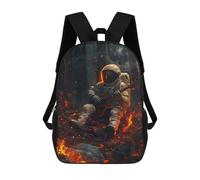 sinyumoney Sacs À Dos Scolaires Pour Enfants Space Astronaut Music Sac D'école Imprimé En 3D Pour Garçons, Élèves Du Primaire Et Du Collège 17inch