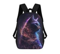 sinyumoney Sacs À Dos Scolaires Pour Enfants Space Cat Sac D'école Imprimé En 3D Pour Garçons, Élèves Du Primaire Et Du Collège 17inch