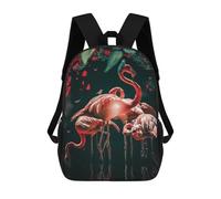 sinyumoney Sacs À Dos Scolaires Pour Enfants The Glowing Flamingo Sac D'école Imprimé En 3D Pour Garçons, Élèves Du Primaire Et Du Collège 17inch