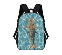 sinyumoney Sacs À Dos Scolaires Pour Enfants Whale Shark in Turquoise Water Sac D'école Imprimé En 3D Pour Garçons, Élèves Du Primaire Et Du Collège 17inch