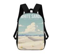 sinyumoney Sacs À Dos Scolaires Pour Enfants White Sands National Park Sac D'école Imprimé En 3D Pour Garçons, Élèves Du Primaire Et Du Collège 17inch