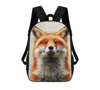 sinyumoney Sacs À Dos Smiling Fox Portrait Sac À Dos Scolaire Pour Enfants, Sac D'école Imprimé En 3D Pour Garçons, Élèves Du Primaire Et Du Collège 17inch