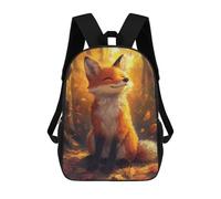 sinyumoney Sacs À Dos Smiling Fox Sac À Dos Scolaire Pour Enfants, Sac D'école Imprimé En 3D Pour Garçons, Élèves Du Primaire Et Du Collège 17inch