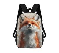 sinyumoney Sacs À Dos Smiling Fox Watercolor Sac À Dos Scolaire Pour Enfants, Sac D'école Imprimé En 3D Pour Garçons, Élèves Du Primaire Et Du Collège 17inch