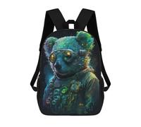 sinyumoney Sacs À Dos Steampunk Bear Portrait-2 Sac À Dos Scolaire Pour Enfants, Sac D'école Imprimé En 3D Pour Garçons, Élèves Du Primaire Et Du Collège 17inch