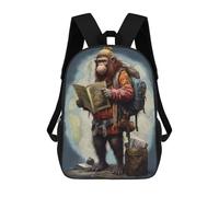 sinyumoney Sacs À Dos Travel Guide Ape Sac À Dos Scolaire Pour Enfants, Sac D'école Imprimé En 3D Pour Garçons, Élèves Du Primaire Et Du Collège 17inch