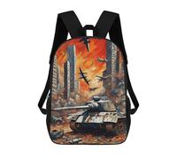 sinyumoney Sacs À Dos War Tank Sac À Dos Scolaire Pour Enfants, Sac D'école Imprimé En 3D Pour Garçons, Élèves Du Primaire Et Du Collège 17inch