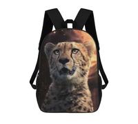 sinyumoney Sacs À Dos Wild Cheetah Close-Up Sac À Dos Scolaire Pour Enfants, Sac D'école Imprimé En 3D Pour Garçons, Élèves Du Primaire Et Du Collège 17inch