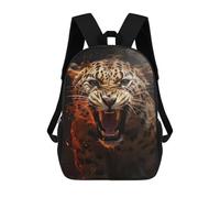 sinyumoney Sacs De Voyage Imprimés En 3D 17inch Angry Leopard Sac À Dos Scolaire Pour Enfants, Sac À Dos Décontracté Pour La Journée, Sac À Dos Tendance Pour Filles Et Femmes