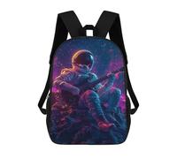 sinyumoney Sacs De Voyage Imprimés En 3D 17inch Astronaut Playing Guitar in Space-5 Sac À Dos Scolaire Pour Enfants, Sac À Dos Décontracté Pour La Journée, Sac À Dos Tendance Pour Filles Et Femmes
