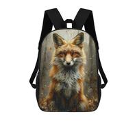sinyumoney Sacs De Voyage Imprimés En 3D 17inch Autumn Fox Portrait-5 Sac À Dos Scolaire Pour Enfants, Sac À Dos Décontracté Pour La Journée, Sac À Dos Tendance Pour Filles Et Femmes
