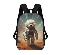 sinyumoney Sacs De Voyage Imprimés En 3D 17inch Bichon Frise Mars Sac À Dos Scolaire Pour Enfants, Sac À Dos Décontracté Pour La Journée, Sac À Dos Tendance Pour Filles Et Femmes