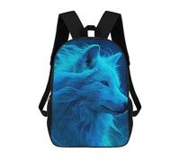 sinyumoney Sacs De Voyage Imprimés En 3D 17inch Blue Wolf Spirit Art Sac À Dos Scolaire Pour Enfants, Sac À Dos Décontracté Pour La Journée, Sac À Dos Tendance Pour Filles Et Femmes