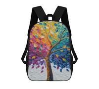 sinyumoney Sacs De Voyage Imprimés En 3D 17inch Colorful Abstract Tree Painting Sac À Dos Scolaire Pour Enfants, Sac À Dos Décontracté Pour La Journée, Sac À Dos Tendance Pour Filles Et Femmes