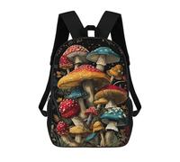 sinyumoney Sacs De Voyage Imprimés En 3D 17inch Colorful Fantasy Mushrooms Sac À Dos Scolaire Pour Enfants, Sac À Dos Décontracté Pour La Journée, Sac À Dos Tendance Pour Filles Et Femmes