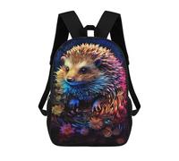 sinyumoney Sacs De Voyage Imprimés En 3D 17inch Colorful Hedgehog Artwork Sac À Dos Scolaire Pour Enfants, Sac À Dos Décontracté Pour La Journée, Sac À Dos Tendance Pour Filles Et Femmes