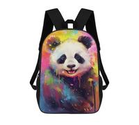 sinyumoney Sacs De Voyage Imprimés En 3D 17inch Colorful Panda Art Print-6 Sac À Dos Scolaire Pour Enfants, Sac À Dos Décontracté Pour La Journée, Sac À Dos Tendance Pour Filles Et Femmes