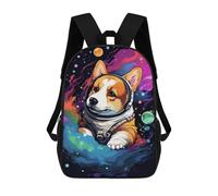 sinyumoney Sacs De Voyage Imprimés En 3D 17inch Corgi Astronaut in Space -9 Sac À Dos Scolaire Pour Enfants, Sac À Dos Décontracté Pour La Journée, Sac À Dos Tendance Pour Filles Et Femmes