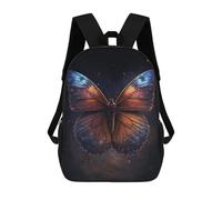 sinyumoney Sacs De Voyage Imprimés En 3D 17inch Cosmic Butterfly Art Print-2 Sac À Dos Scolaire Pour Enfants, Sac À Dos Décontracté Pour La Journée, Sac À Dos Tendance Pour Filles Et Femmes