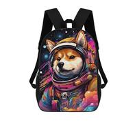 sinyumoney Sacs De Voyage Imprimés En 3D 17inch Cosmic Canine Astronaut-5 Sac À Dos Scolaire Pour Enfants, Sac À Dos Décontracté Pour La Journée, Sac À Dos Tendance Pour Filles Et Femmes