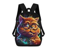 sinyumoney Sacs De Voyage Imprimés En 3D 17inch Cosmic Cat Glasses Art Print-9 Sac À Dos Scolaire Pour Enfants, Sac À Dos Décontracté Pour La Journée, Sac À Dos Tendance Pour Filles Et Femmes