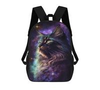 sinyumoney Sacs De Voyage Imprimés En 3D 17inch Cosmic Cat Portrait Artwork-1 Sac À Dos Scolaire Pour Enfants, Sac À Dos Décontracté Pour La Journée, Sac À Dos Tendance Pour Filles Et Femmes