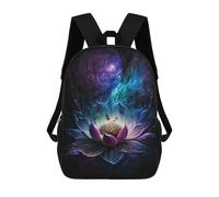 sinyumoney Sacs De Voyage Imprimés En 3D 17inch Cosmic Lotus Bloom-2 Sac À Dos Scolaire Pour Enfants, Sac À Dos Décontracté Pour La Journée, Sac À Dos Tendance Pour Filles Et Femmes