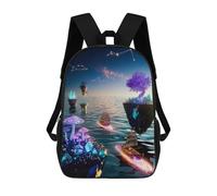 sinyumoney Sacs De Voyage Imprimés En 3D 17inch Cosmic Odyssey Sac À Dos Scolaire Pour Enfants, Sac À Dos Décontracté Pour La Journée, Sac À Dos Tendance Pour Filles Et Femmes