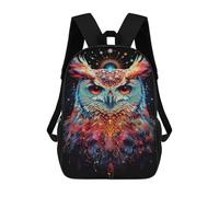 sinyumoney Sacs De Voyage Imprimés En 3D 17inch Cosmic Owl Art Print Sac À Dos Scolaire Pour Enfants, Sac À Dos Décontracté Pour La Journée, Sac À Dos Tendance Pour Filles Et Femmes