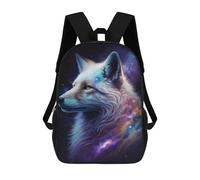 sinyumoney Sacs De Voyage Imprimés En 3D 17inch Cosmic Wolf Portrait Sac À Dos Scolaire Pour Enfants, Sac À Dos Décontracté Pour La Journée, Sac À Dos Tendance Pour Filles Et Femmes