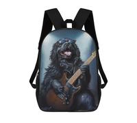 sinyumoney Sacs De Voyage Imprimés En 3D 17inch Dog Playing Guitar Art Print Sac À Dos Scolaire Pour Enfants, Sac À Dos Décontracté Pour La Journée, Sac À Dos Tendance Pour Filles Et Femmes