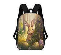 sinyumoney Sacs De Voyage Imprimés En 3D 17inch Easter Bunny Sac À Dos Scolaire Pour Enfants, Sac À Dos Décontracté Pour La Journée, Sac À Dos Tendance Pour Filles Et Femmes