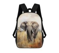 sinyumoney Sacs De Voyage Imprimés En 3D 17inch Elephant in Savanna Watercolor Sac À Dos Scolaire Pour Enfants, Sac À Dos Décontracté Pour La Journée, Sac À Dos Tendance Pour Filles Et Femmes